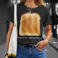 食パン トースト 食べ物 思考 おもしろい グルテンフリー ノベルティ Tシャツ 彼女への贈り物