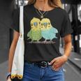 鳥 インコ かわいい ペット おもしろ 動物 イラスト Tシャツ 彼女への贈り物