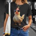鶏 農家 農家 甘い 鶏 Tシャツ 彼女への贈り物