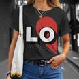 ２人で着るとハートが出来る Loveの文字になる 「Lo」カップル 恋人 Tシャツ 彼女への贈り物