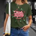 Happy Holiday And Merry Christmas Quote Festive Greetings Tシャツ 彼女への贈り物
