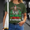 Be Nice To The Disc Jockeyanta Dj Disc Jockey Christmas Tシャツ 彼女への贈り物