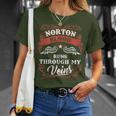 Norton Blood Run Through Myeins Family Christmas Tシャツ 彼女への贈り物