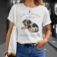 & Life Is Better Dapple Dachshund Lover Tシャツ 彼女への贈り物