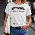50Th Birthday 50 Years Guest Book Guest List Party T-Shirt Geschenke für Sie