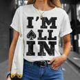 Im All In ポーカーシャツ ポーカープレーヤー Tシャツ 彼女への贈り物