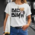 Angry Bad Boystyle、クールなテディベア、バッドボーイグラフィックデザイン。 Tシャツ 彼女への贈り物