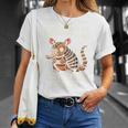 Armadillo かわいいアーマー アニマル アルマジロ 長袖tシャツ Tシャツ 彼女への贈り物
