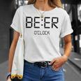 Beer O'clock ビールタイム 面白いギフト ビール愛好家 Tシャツ 彼女への贈り物