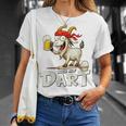 Bock Auf Dart ヤギとビールジョッキ 面白いダーツプレーヤー Tシャツ 彼女への贈り物
