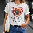 Boxer Dog Cuter Than Cupidalentines Day ボクサー犬 Tシャツ 彼女への贈り物