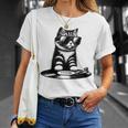 Cool Dj Cat ビニールレコード愛好家 Tシャツ 彼女への贈り物