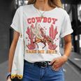 Cowboy Take Me Away ウエスタンバレンタインデー 長袖tシャツ Tシャツ 彼女への贈り物