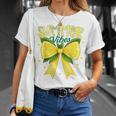 Cute Lemon Tropical Fruits Coquette Bows Summer Vibes Girl T-Shirt Gifts for Her