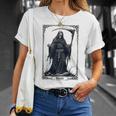 Death Tarot Card 13 Craft Gothic Reaper Aesthetic Tシャツ 彼女への贈り物