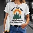 Destroy The Patriarchy Not The Planet フェミニスト フェミニズム Tシャツ 彼女への贈り物