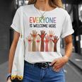 Everyone Is Welcome Here アイダホ 教師 男性 女性 キッズ Tシャツ 彼女への贈り物