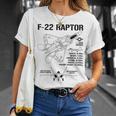 F22 ラプター戦闘機 ジェット仕様 軍用飛行機 F22 ラプター Tシャツ 彼女への贈り物