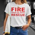 Fire Rescue 消防士 消防士 キッズ 若者 大人 男の子 女の子 Tシャツ 彼女への贈り物