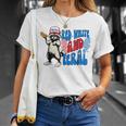 Raccoon 4Th Of July Patriotic Cute Red White And Feral T-Shirt Gifts for Her