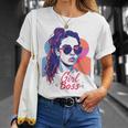 Girl Boss ポップアート セルフエンパワーメント レトロ 1950年代 Tシャツ 彼女への贈り物