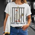 Goose Got Tooilly Hilariousilly Goose Gese Duck Meme Tシャツ 彼女への贈り物