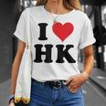 I Heart Hk Initials I Love HK First And Last Name H K Tシャツ 彼女への贈り物