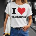 I Heart 山口 Japan Love 日本土産 Tシャツ 彼女への贈り物