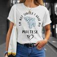 I'm Notingle I Have My Maltesealentines マルチーズ犬 Tシャツ 彼女への贈り物