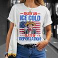 Ice Ice Cold Glass Of Deportation Trump 4Th Of July T-Shirt Gifts for Her