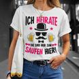 Ich Heirate Bräutigam tag Party Jga T-Shirt Geschenke für Sie