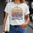 Las Leyendas Nacen En Julio 1958 Hombre Retro Camiseta unisex Regalos para ella