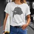 L'éléphant Dans La Poche Drôle D'éléphant De Poche T-Shirt Cadeaux pour elle