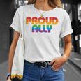 Lgbtq Proud Ally Lesbian Gay Pride Lgbt Ally Rainbowintage Tシャツ 彼女への贈り物