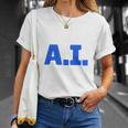 I Love AI 人工知能 長袖tシャツ Tシャツ 彼女への贈り物
