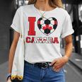 I Love Canada サッカーボール 男の子 女の子 キッズ カナダ国旗 Tシャツ 彼女への贈り物