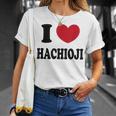 I Love Hachioji 八王子大好き Tシャツ 彼女への贈り物