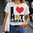 I Love Heart ホットケーキ パンケーキ Flapjacks Can Not Lie Foodie Tシャツ 彼女への贈り物