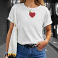 I Love Jesus I Heart Jesus レッドハート 長袖tシャツ Tシャツ 彼女への贈り物