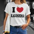 I Love Kagoshima 鹿児島が大好きです Tシャツ 彼女への贈り物