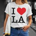I Love La Top I Heart Los Angeles バケーションギフト Tシャツ 彼女への贈り物