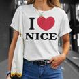 I Love Nice アイ・ラブ・ニース Tシャツ 彼女への贈り物