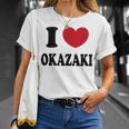 I Love Okazaki 岡崎大好き Tシャツ 彼女への贈り物