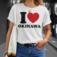 I Love Okinawa アイラブ 沖縄 メンズ 琉球 お土産 旅行 Tシャツ 彼女への贈り物