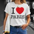 I Love Paris Graphic Novelty & Cool s Tシャツ 彼女への贈り物