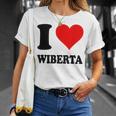 I Love Wiberta Tシャツ 彼女への贈り物