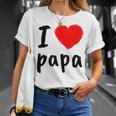 I Love You PapaCool Happy Father's Day Best Daddy Tシャツ 彼女への贈り物