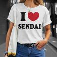 I Loveendai 仙台大好き Tシャツ 彼女への贈り物