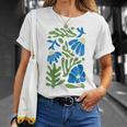 Matisse 抽象 秋 造花 美的 ペイント 長袖tシャツ Tシャツ 彼女への贈り物