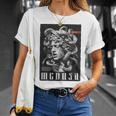 Medusa Backprint 女神の蛇 ギリシャ神話 バックプリント メデューサ Tシャツ 彼女への贈り物